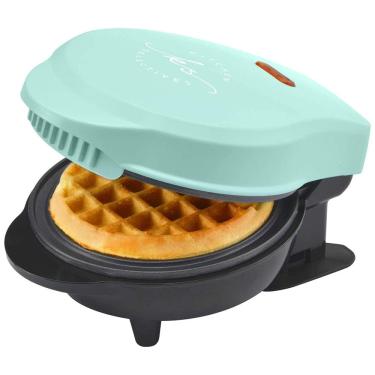 Imagem de Seletivos de Cozinha Mini Máquina de Waffle Antiaderente 1 Fatia, 600W, Turquesa, turquesa, 110v, KITCHEN SELECTIVES WM 46MG, Azul turquesa