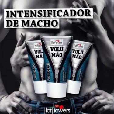 Imagem de Kit 3 Volumão Gel Excitante Masculino 25 gramas Hot Flowers
