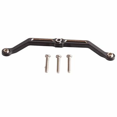Imagem de RC Link de direção Brass Reposição de revestimento preto RC Haste de direção de carro para traxxas trx4m 1/18 rastreador