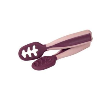 Imagem de Kit Colher de Treinamento Infantil Rosé com 2 Fases - CLINGO
