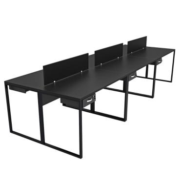 Imagem de Escrivaninha para Escritório com Gavetas Industrial Preto