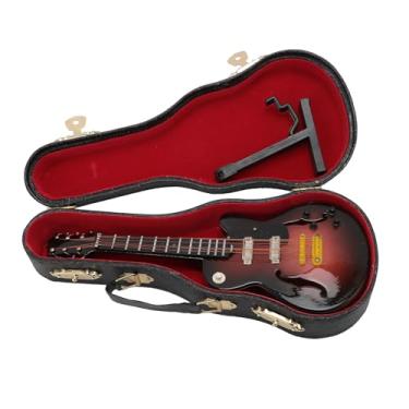 Imagem de Modelo De Guitarra Em Miniatura De Madeira Guitarra Em Miniatura Brinquedo De Instrumento Musical Para Mesas Prateleiras
