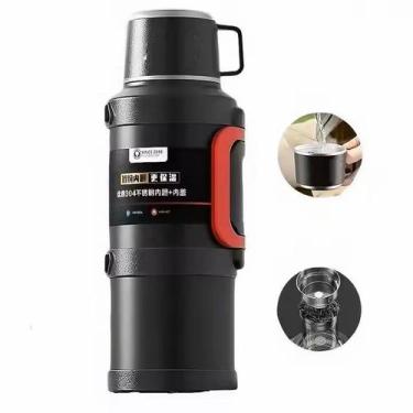 Imagem de Garrafa Térmica 2,5 Litros Quente Frio Aço Inoxidável Isolamento Térmi