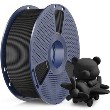 Imagem de SUNLU Filamento fosco PLA de alta velocidade 1,75 mm, filamento PLA fosco para impressão de alta velocidade de 30-600 mm/s, precisão dimensional +/- 0,02 mm, carretel de 1 kg (1 kg), preto