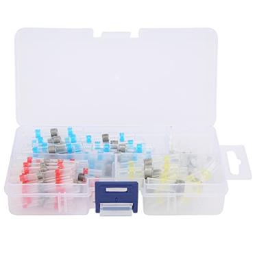 Imagem de Hyuduo Solder Butt Sleeve Solda Terminal Terminal Calor Conector de Arame à Prova D'água Isollo Transparente de Polietileno Com Caixa de Armazenamento para Fiação Doméstica Marinha