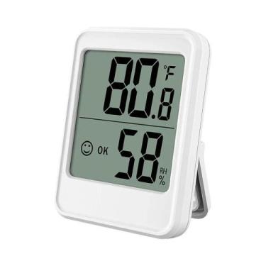 Imagem de Grande Lcd Digital Termômetro Interno Higrômetro Medidor De Umidade Te