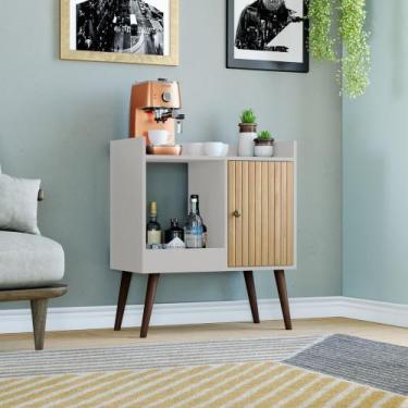 Imagem de Aparador 1 Porta MB1058 Movelbento, Mel/Off White