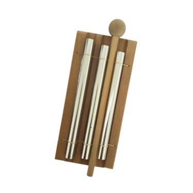 Imagem de Milageto Sino de Vento de Mão, Brinquedo Musical, Instrumento Musical de Presente, Carrilhão de Meditação para, Mindfulness, Gerenciamento de Sala de Aula, 3 Tons