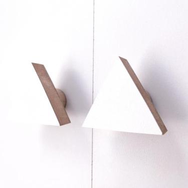 Imagem de 12 Puxadores Triângulos Infantil Porta Gaveta Cômoda Móveis - Hanger D