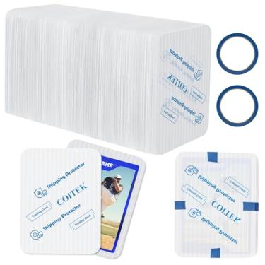 Imagem de 200+2 Trading Card Shipping Protector, 3.5'' x 4.5'' Strong Hard Plastic Inserts Graded Sports Card Shipping Supplies Precut Sleeves for Mailing, MTG Packaging Collectible, include 2pcs Tapes