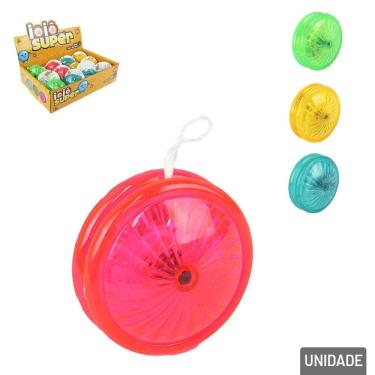 Imagem de Ioiô de Plástico 6cm LUZ LED Color - Tudo em Caixa
