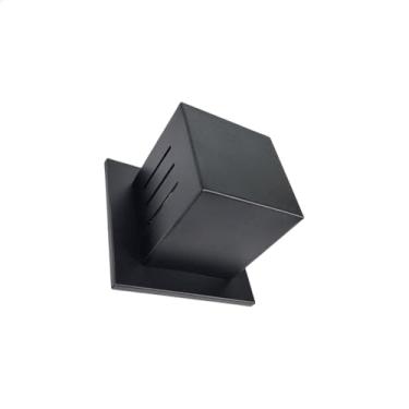 Imagem de Arandela cubo 6 fachos 8x8x9 com base 12cm soquete G9 BL 08/6 preto