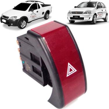Imagem de Botão Luz Pisca Alerta Emergencia Corsa Montana 2002 A 2012