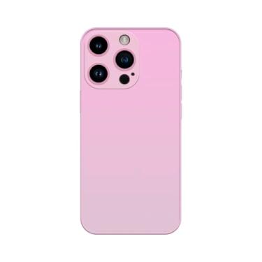 Imagem de Capinha Compativel com iPhone 14 Pro Verso Vidro Fosco Bordas de Silicone Luxuosa Premium Com Proteção de Camera