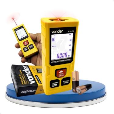 Imagem de Medidor distancia laser 40m vd40 - vonder - ref 3820040040