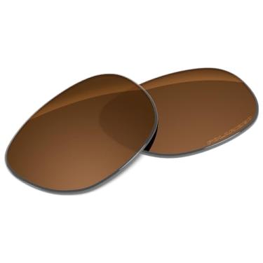 Imagem de Tintart Lentes de substituição de desempenho compatíveis com RayBan Wayfarer RB2132 52 mm polarizado gravado-porca marrom