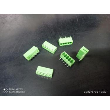 Imagem de 4x Conector Stlz 5 Vias 3,81mm Kf2edgr-3,81-05p Macho 90 - Kefa