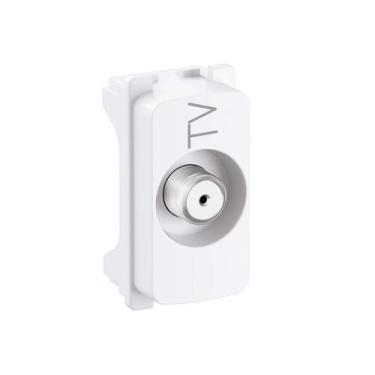 Imagem de Módulo Tomada Coaxial TV Branco Legrand 680157 Pial Zeffia - Pial Legr