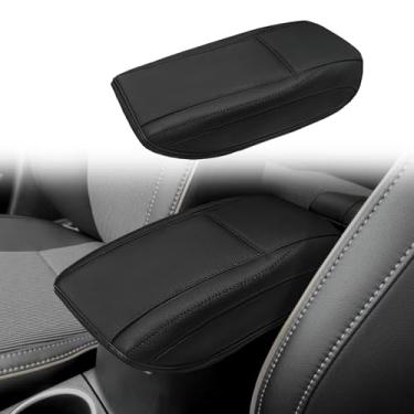 Imagem de Muslogy Capa de apoio de braço para console central compatível com Toyota Corolla 2014-2019 Almofada de apoio de braço confortável protetor de couro vegano regular grosso
