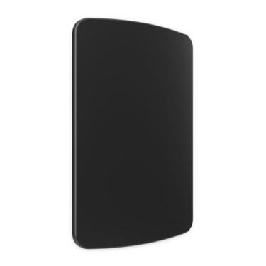 Imagem de Placa 4x2 Margirius Cega c/ Suporte B3 Preto, Preto