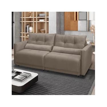 Imagem de Sofá-Cama RBF Móveis Ibiza 3 Lugares 212cm Reclinável com Rodízios