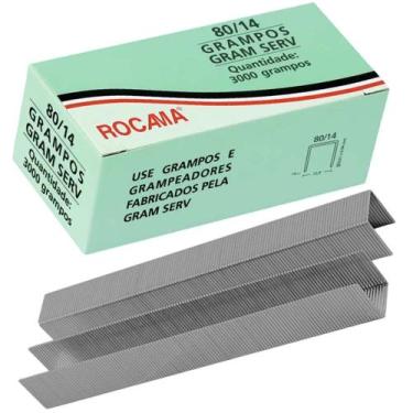 Imagem de Kit Grampo Grampeador 80/14mm Pneumatico 2 Caixas - ROCAMA