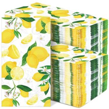 Imagem de Guardanapos de papel gisgfim, limão, amarelo, citrino, 100 unidades