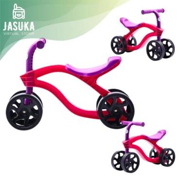 Imagem de Bicicleta Andador De Equilíbrio Infantil Futurista Sem Pedal 4 Rodas q