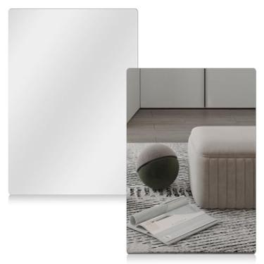 Imagem de Espelho de armário magnético acrílico espelho magnético versátil espelho magnético elegante espelho sem moldura altamente transparente, fácil de limpar e manter, fácil de instalar, espelho magnético