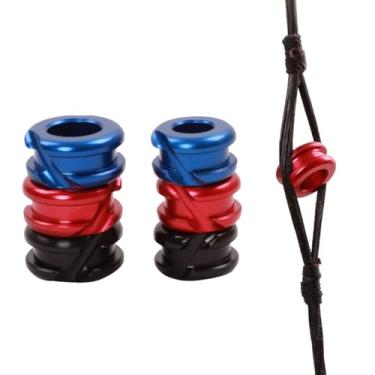 Imagem de FUNTRESS Mira Peep de liga de alumínio para tiro com arco 1/20.3 cm 3/40.6 cm 1/10.2 cm Mira Peep para acessórios de arco composto 1 peça (preto, 1/10.2 cm)