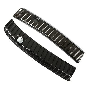 Imagem de Generic Protetor de Pára-choque Traseiro Design Dividido de Alta Dureza Resistente à Travessa 2pcs Protetor de Soleira do Tronco para 2021-2023 Modelo Y (Padrão de fibra de carbono)