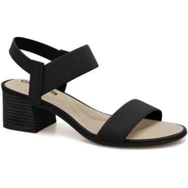 Imagem de Sandália Feminina Elástico Preto Comfortflex 2456401-11-Feminino