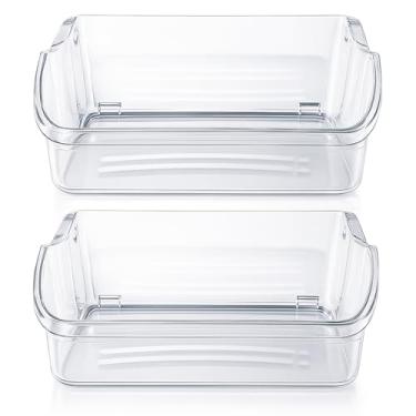 Imagem de 240324502 atualizado, prateleira de porta de geladeira de substituição para frigidaire Kenmore Electrolux peças de compartimento de porta de geladeira 844402, AP2549806, PS429767, EAP429767, com 2