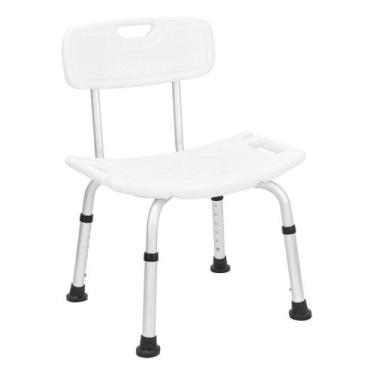 Imagem de Banco Para Banho Idoso Com Encosto Cadeira Higiênica - PROCIRURGICA