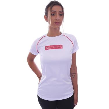 Imagem de Camiseta Feminina Raglan Proteção UV 50 Academia Verão Adulto Esporte Mechler-Feminino