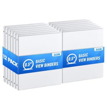 Imagem de Ring-Binders SUIN View-Binder de 0,5 polegadas, pacote com 12 unidades