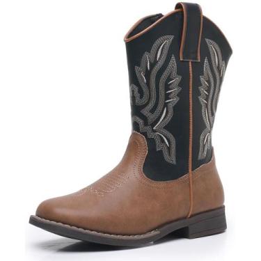 Imagem de Botas de cowboy Apakowa Kids para meninos e meninas de estilo ocidenta