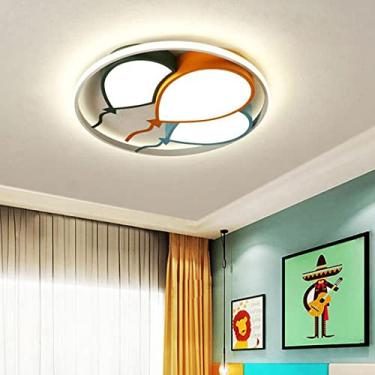 Imagem de Luminária de teto LED regulável para quarto infantil com controle remoto Luz quente/Luz branca quente/Luz branca Luminária de teto para quarto de menina e menino Lustre de design moderno