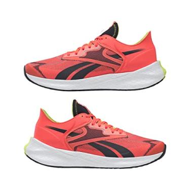 Imagem de Reebok Tênis de corrida masculino Floatride Energy Symmetros 2, Laranja Flare/Core Black/Acid Yellow, 38