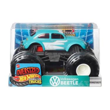 Imagem de Hot wheels carrinho monster trucks oversized volkswagen beetle - matte