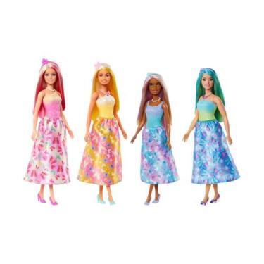 Imagem de Boneca Barbie Fantasy Princesa Vestido De Sonhos Brinquedo Infantil - 