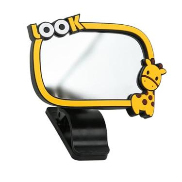 Imagem de Generic Espelho retrovisor universal para bebês, espelho retrovisor para bebês com trava de segurança para banco traseiro, rotação de 360°, para carros de