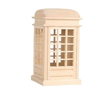 Imagem de Cofrinho - Cofrinho transparente de madeira personalizado em forma de cabine telefônica