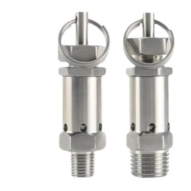 Imagem de 1 peça 1/10.2 cm 3/20.3 cm 1/5.1 cm BSPT macho 0,5 1 2 3-10 bar 304 mola inoxidável compressor de ar (1/5.1 cm, BSPT MACHO_0,5-2 BARRAS AJUSTÁVEL)