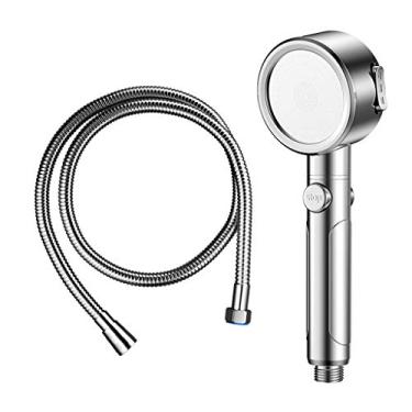 Imagem de WYUYIWH Cabeça de chuveiro pressurizada de mão cabeça de chuveiro pressurizada doméstica cabeça de chuveiro banheiro chuveiro