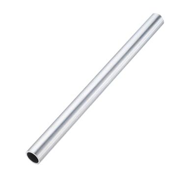 Imagem de PATIKIL Tubo de alumínio 6063, 1/8" (22 mm) OD x 11/16" (17,5 mm) x 30.5 cm comprimento 0,08" (2 mm) espessura de parede tubo de alumínio redondo sem costura tubo de metal reto para decoração da