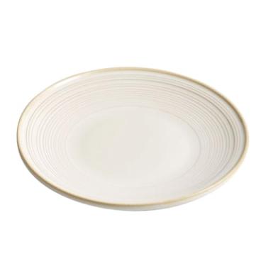 Imagem de Prato de jantar de cerâmica, pratos mais fortes, prato de sobremesa, reutilizável, pratos leves de grés para bife, macarrão, pizza