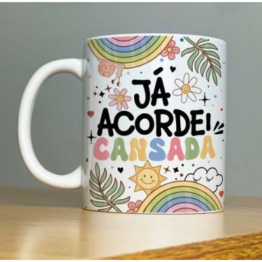 Imagem de Caneca Já acordei - Sublime