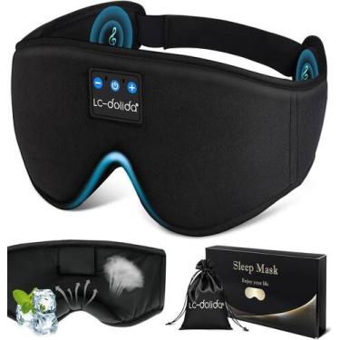 Imagem de Máscara de dormir LC-Dolida Bluetooth 5.4 Wireless com ruído branco