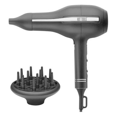 Imagem de Secador de Cabelo Profissional com 3 Velocidades e 4 Temperaturas, 2000W, 110v, HOT TOOLS HT1099BG, Preto